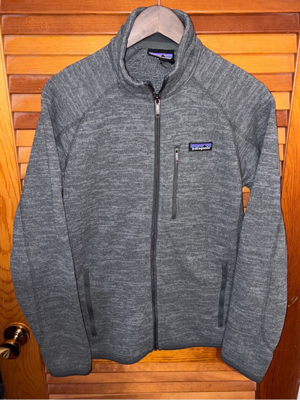 Patagonia Men’s Better Sweater Fleece Full Zip Jacket, nickel- size small